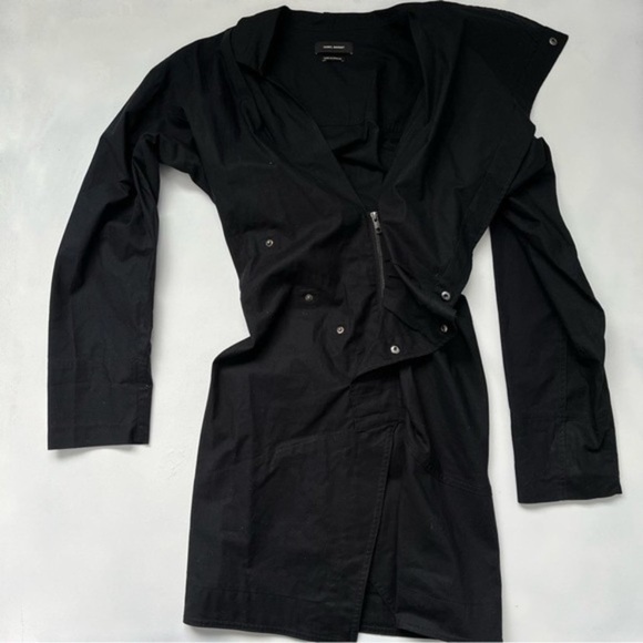 Isabel Marant Etoile Grey Valentine 100% Cotton Dress Size XS - Picture 11 of 16